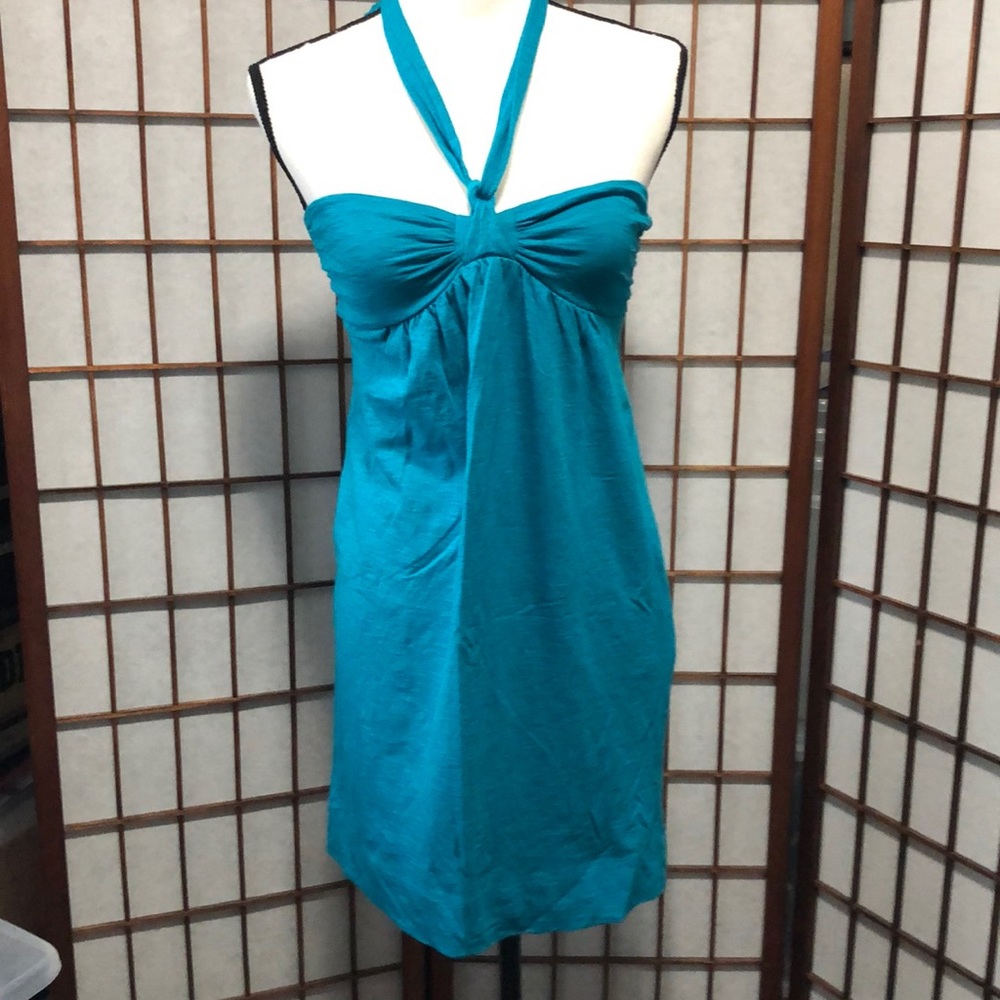 Loft Petite Turquoise Beach Dress XSP